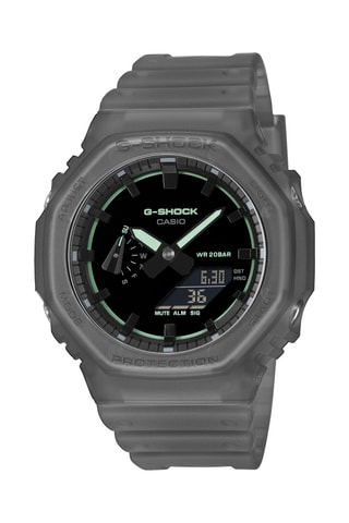 Anadigitaal Hars Horloge - Chronometer en GMT - Grijs en Zwart