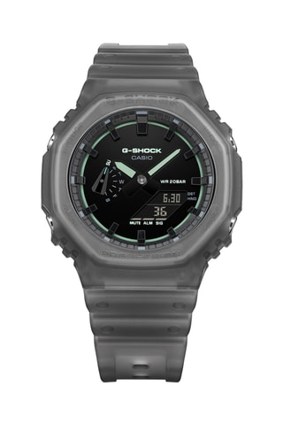 Anadigitaal Hars Horloge - Chronometer en GMT - Grijs en Zwart