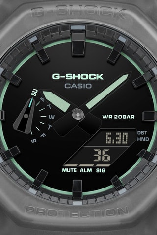Anadigitaal Hars Horloge - Chronometer en GMT - Grijs en Zwart
