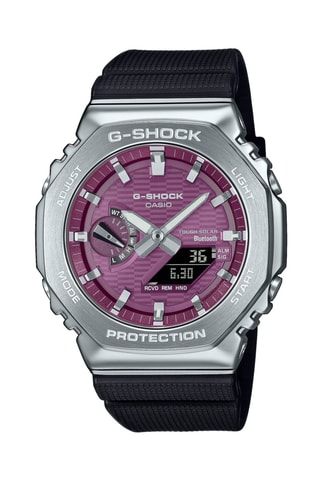 Anadigitaal Hars Horloge - Chronometer en GMT - Zwart en Zilverkleurig