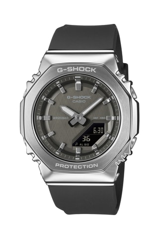Anadigitaal Hars Horloge - Chronometer en GMT - Zwart en Zilverkleurig