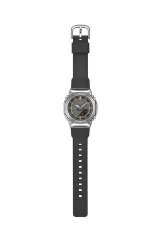 Anadigitaal Hars Horloge - Chronometer en GMT - Zwart en Zilverkleurig