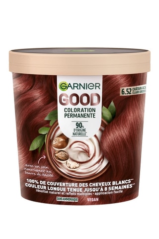 Permanente Haarkleuring Good - Châtain acajou clair groseille 6.52 - 217 g
