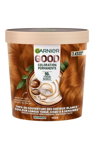 Permanente Haarkleuring Good - Cuivré épicé 7.43 - 1 ml