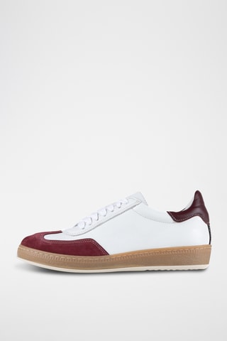 Zapatillas de piel Longa - Blanco y multicolor