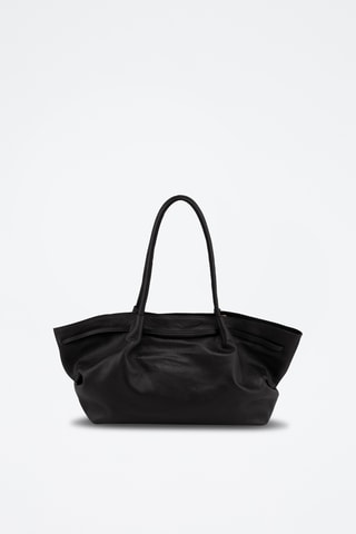 Bolso shopper de piel Mellara - Negro
