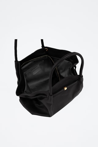 Bolso shopper de piel Mellara - Negro