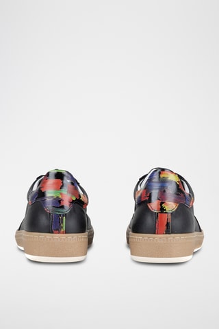 Zapatillas de piel Monnia - Negro y multicolor