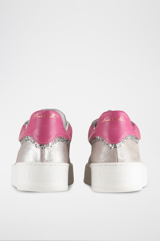 Zapatillas de piel Emina - Fucsia