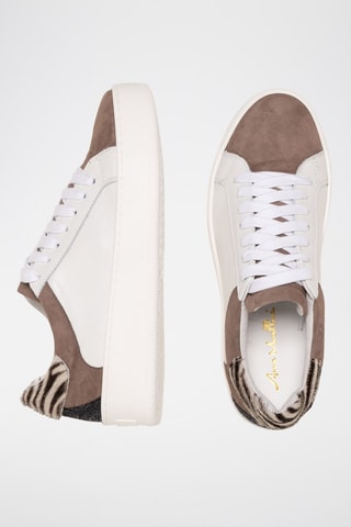 Zapatillas de piel Nunza - Blanco