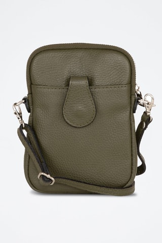 Bandolera de piel Paglia - Verde