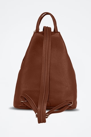 Mochila de piel Spring Summer 2026 - Marrón oscuro