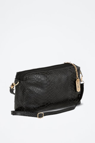 Bandolera de piel Luigina - Negro