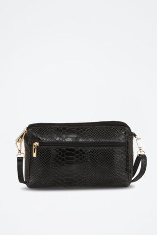 Bandolera de piel Luigina - Negro