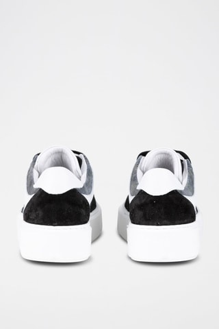 Zapatillas de piel Ludia - Blanco - Blanco y negro