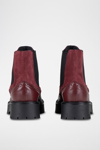 Botines Chelsea  de piel Donician - Burdeos