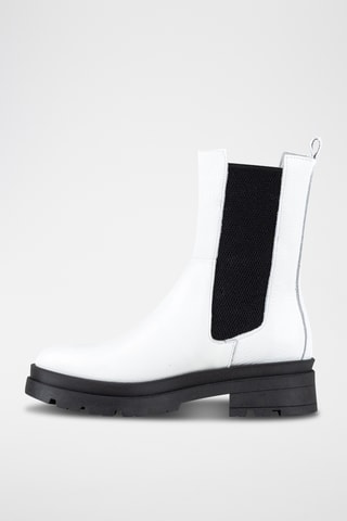 Botines Chelsea de piel Letta - Blanco