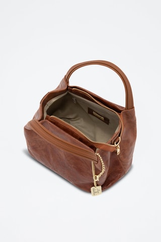 Bolso de piel Clarissa - Marrón