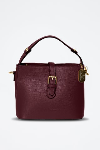 Bolso de piel Adelma - Burdeos