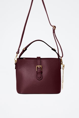 Bolso de piel Adelma - Burdeos