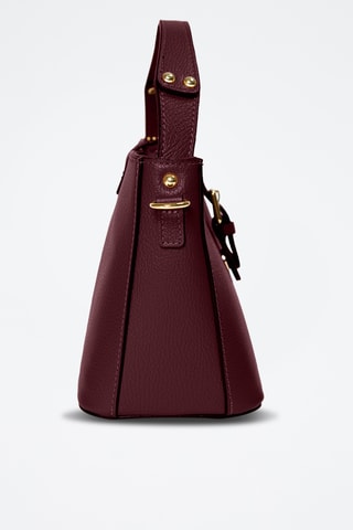 Bolso de piel Adelma - Burdeos