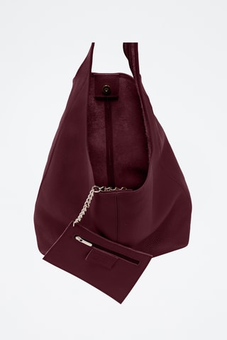 Bolso de piel Tarquinia - Burdeos
