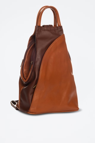 Mochila de piel Novara - Marrón