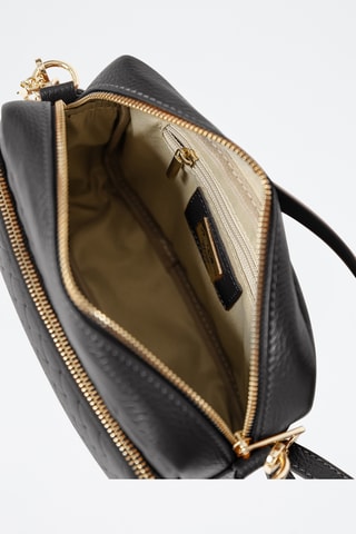 Bandolera de piel Colomba - Negro
