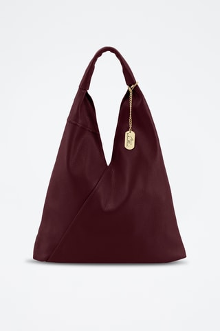 Bolso de piel Chersilina - Burdeos