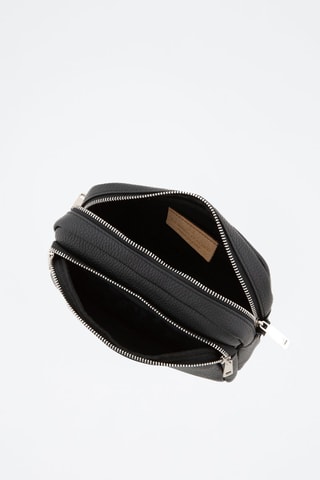 Bandolera de piel Erminia Negro - Anna Morellini - Negro