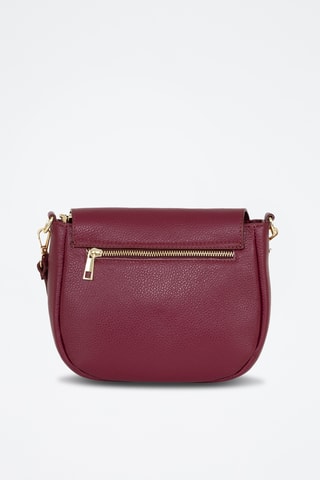 Sac bandoulière en cuir Iseppa - Bordeaux