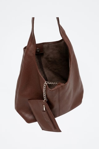 Bolso de piel Terracina - Marrón oscuro