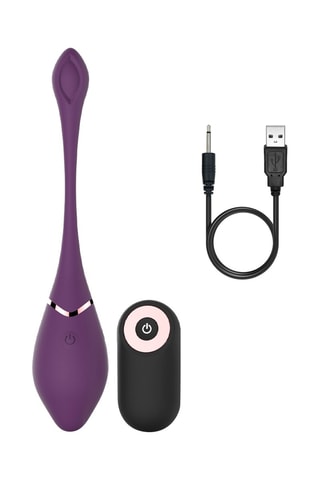 Uovo vibrante telecomandato waterproof Smart Egg Control - Viola - 17 cm