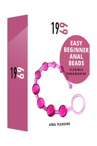 Chaîne anale waterproof Easy Beginner - Rose - 31,5 cm