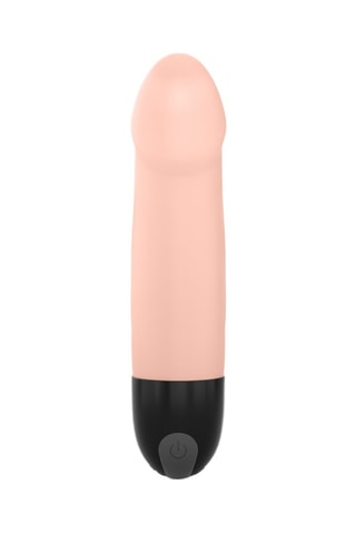 Vibromasseur rechargeable real vibration s flesh 2.0 - Beige - 12 cm