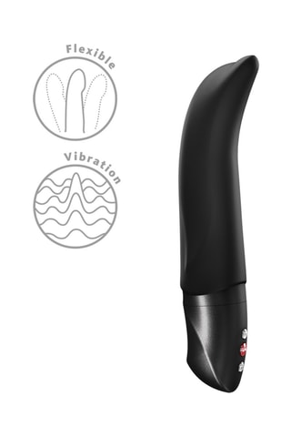 Vibromasseur diva dolphin - Noir - 19 cm