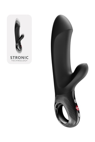 Vibromasseur rabbit bi stronic embrace - Noir - 22 cm