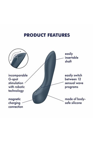 Vibromasseur g-spot wave 4 - Bleu - 21 cm