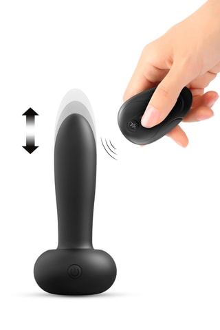 Vibratore telecomandato Deep Thrust - Nero - 14 cm