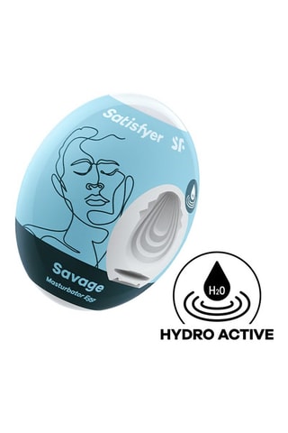 Masturbateur egg unite savage - Blanc - 60 g