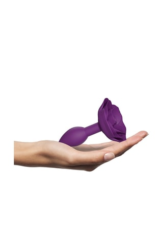 Plug anal Open Roses Taille S Violet - 8 cm