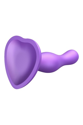 Godemiché dildo plug curvy - Taille L - Violet - 15 cm