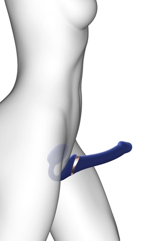 Vibromasseur - Bleu nuit - 16 cm