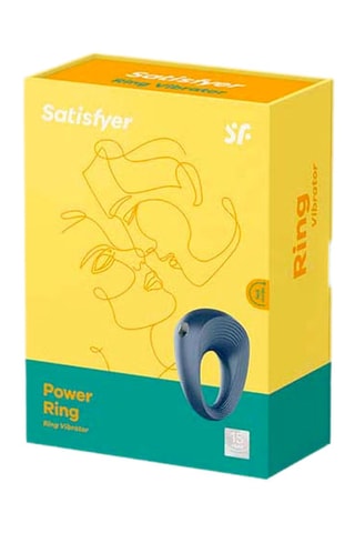 Anneau pénien vibrant power ring - Bleu marine