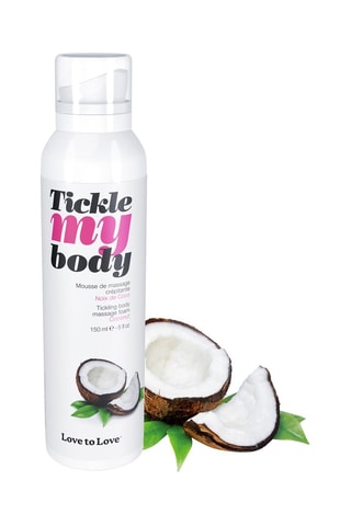 Mousse de massage crépitante Tickle My Body - Noix de coco - 150 ml