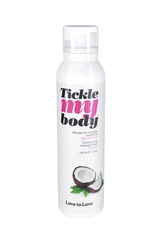 Mousse de massage crépitante Tickle My Body - Noix de coco - 150 ml