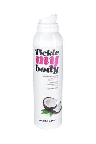Mousse de massage crépitante Tickle My Body - Noix de coco - 150 ml