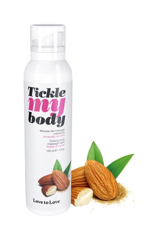 Mousse de massage crépitante Tickle My Body - Amandes sucrées - 150 ml