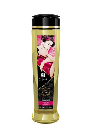 Huile de massage érotique coeur de lotus - 270 g