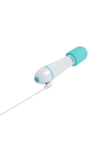 Mini vibromasseur wand Wonderglow - Turquoise